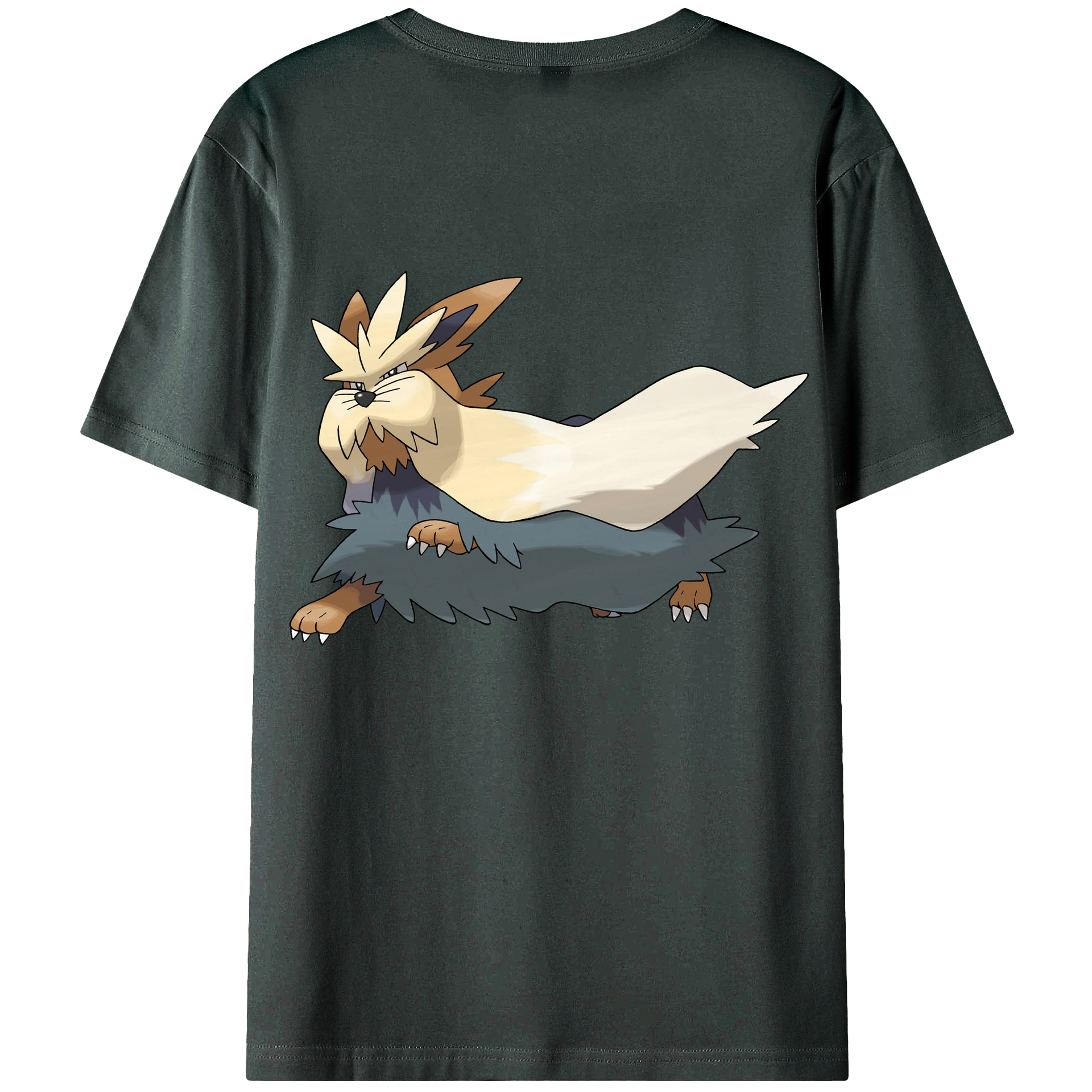 （画像用） ポケットモンスター Pokémon 綿100％ メンズ半袖Tシャツ（バックプリント） 通気性